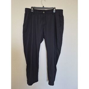 Under Armour Pants Mens 38x32 Black Loose Fit Performance Golf Chino Lightweight